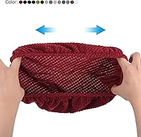 Vista 4 de PATIKIL Funda redonda para taburete de bar de 11 pulgadas, paquete de 4 fundas elásticas lavables para sillas de 11 a 13 pulgadas de diámetro