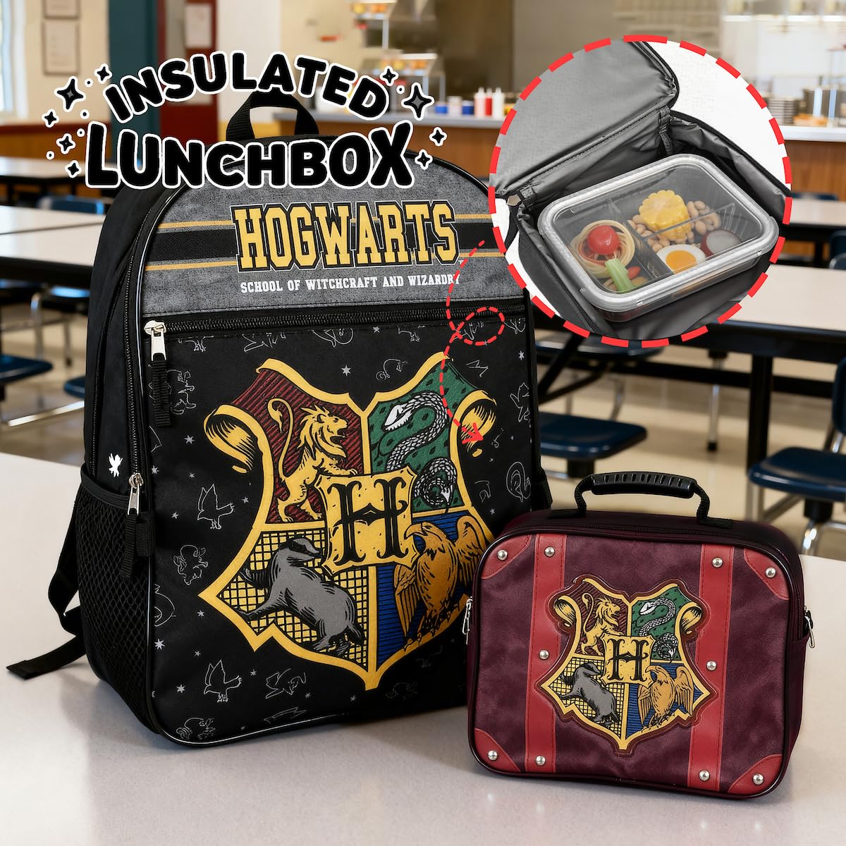 MIHO MATSUDA×Harry Potter マジックスクールバッグ Bioworld Harry Potter Hogwarts Kids 2-Pc 16-Inch Backpack With