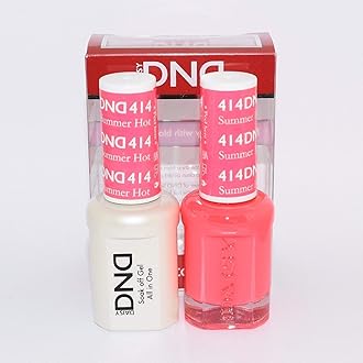 DNDDuo Gel (Gel & Matching Polish ) Spring Set 414 Summer Hot Pink