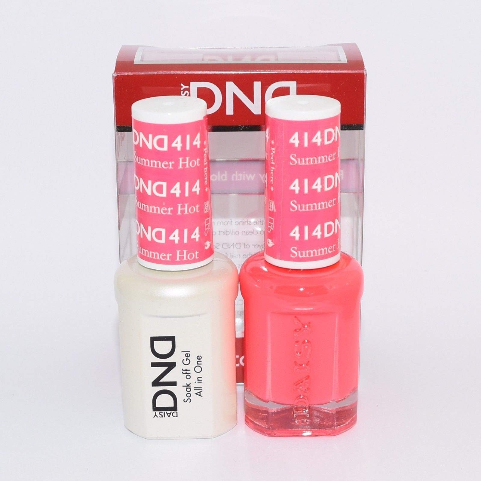 DNDDuo Gel (Gel & Matching Polish ) Spring Set 414 Summer Hot Pink