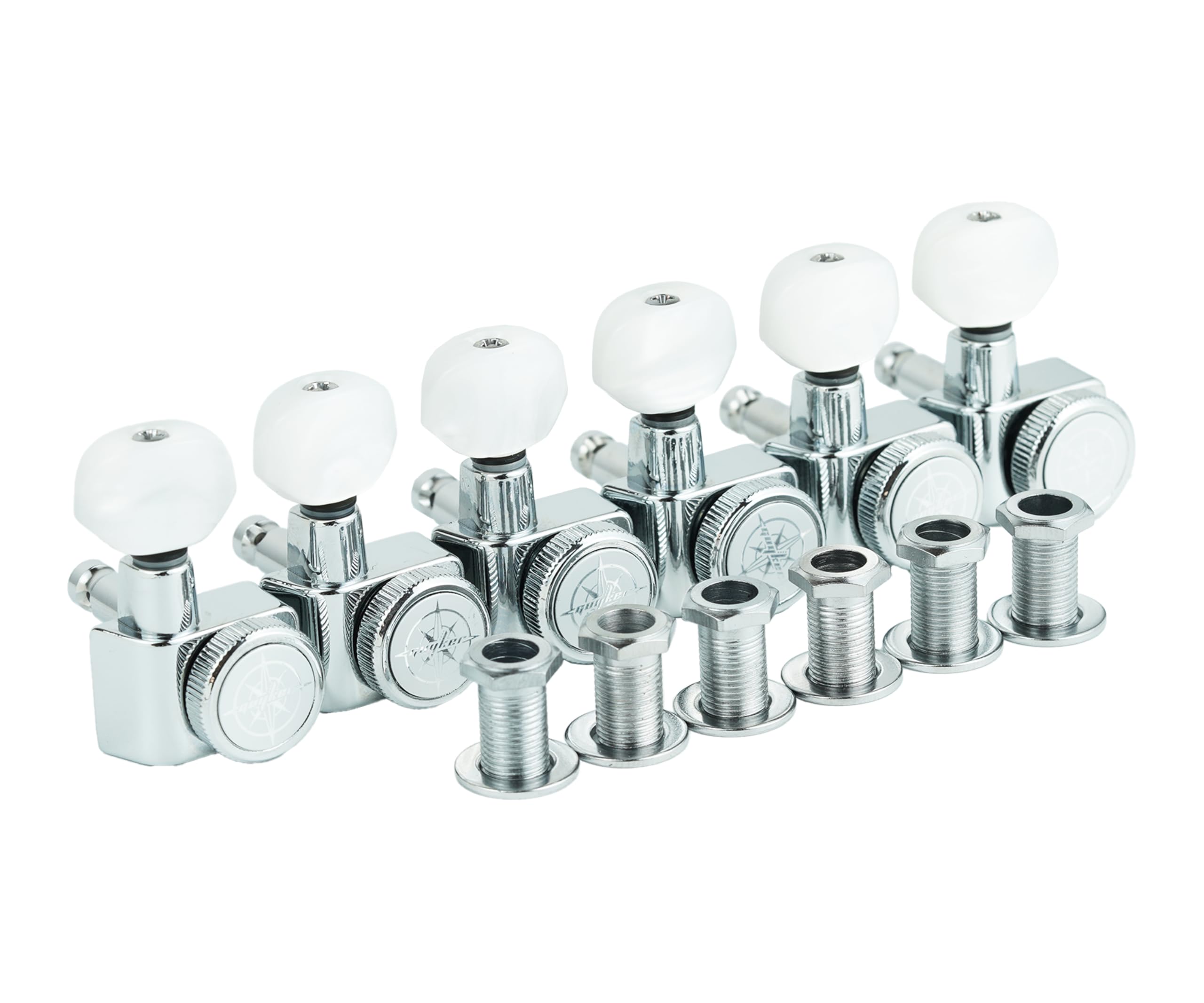 6 Stücke Gitarren Tuning PEGs Tuner Maschinenköpfe Tuning Peg Tuner Maschinenköpfe Maschine Chrom Gold Schwarz Stimmwirbel Mechaniken