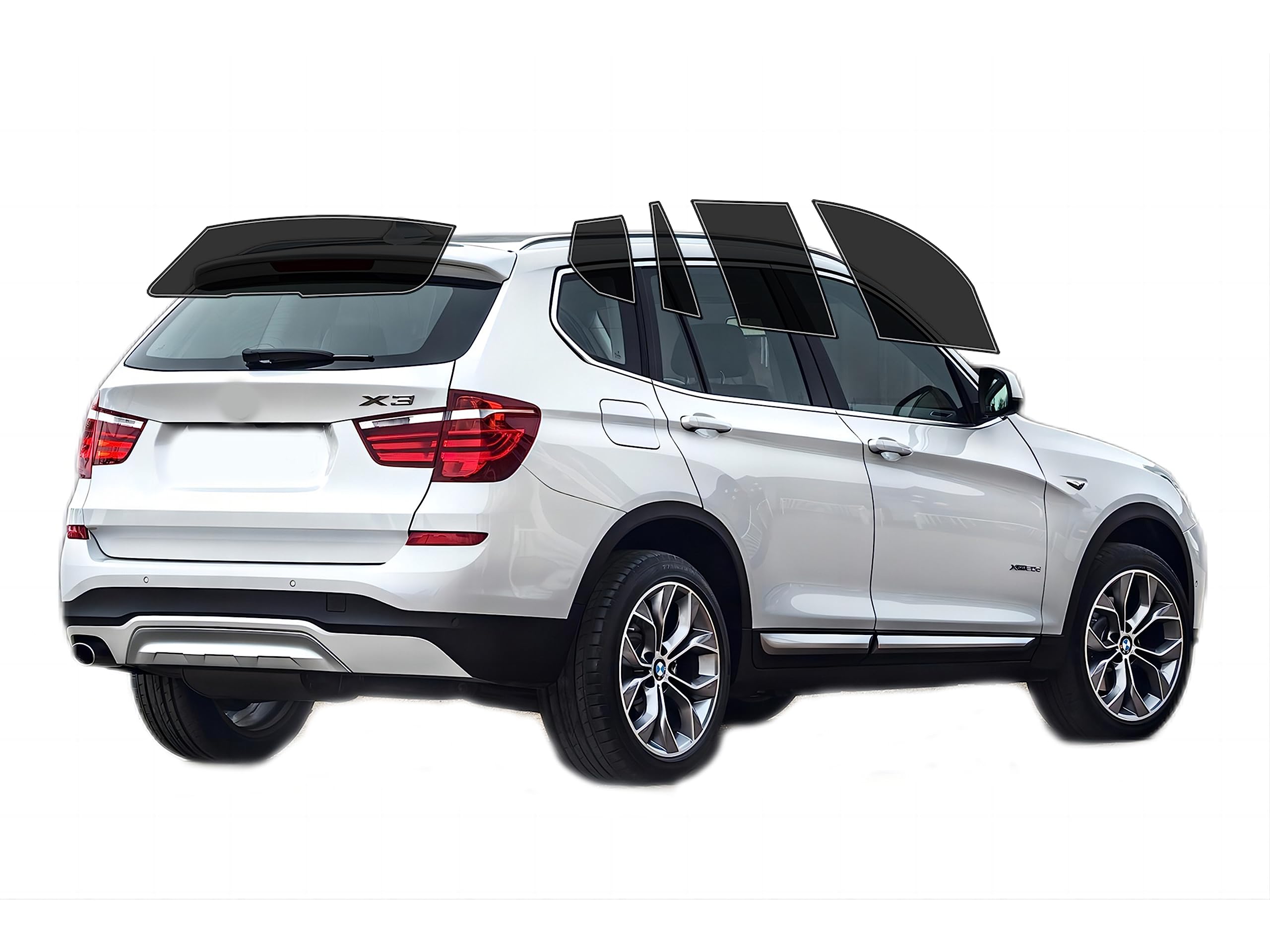 AUTOTEK Precut Windows Tint Film All Sides Cars Sun Blocking Protection Privacy Anti Shatter Glass 2 Ply Film Any Tint Shade kit for BMW X3 2011-2017
