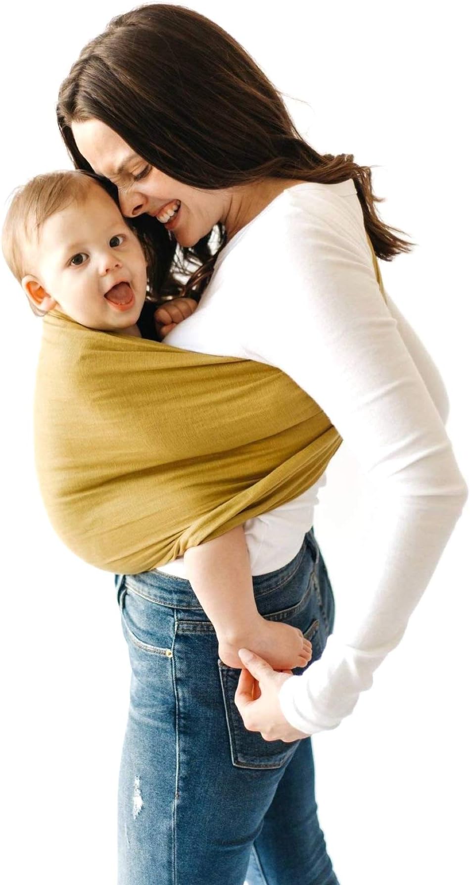 Kyte BABY Ring Slings Made from 100% Pre-Washed Linen - 80 Inches Long (Banyan)