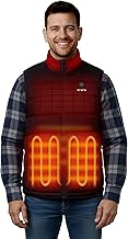 ORORO Men's Upgraded 5-Zone Heated Vest with USB-C Rechargeable Battery, Lightweight Heated Puffer Vest