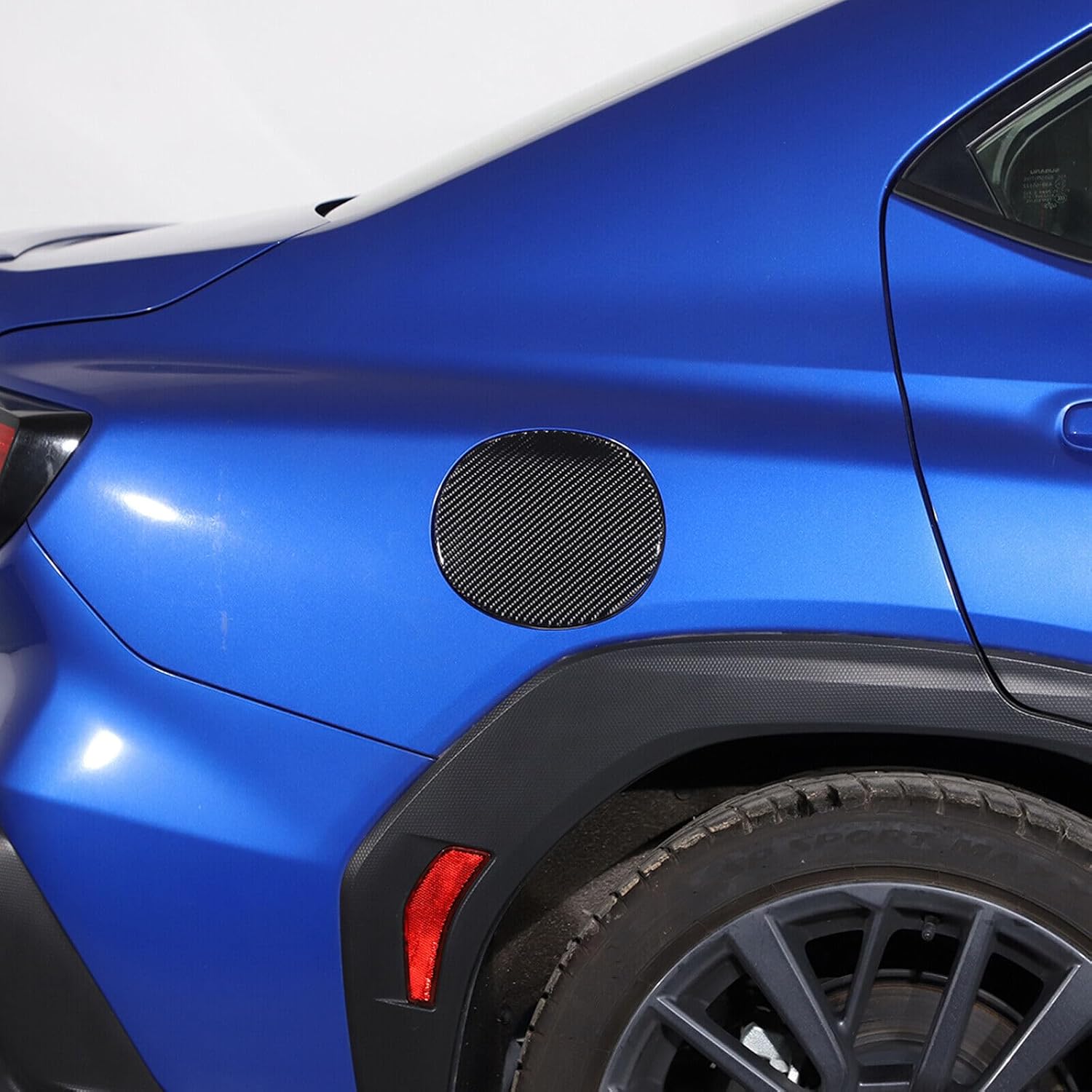 Fuel Tank Cover Cap,Fuel Gas Tank Cap Cover Trim Fit For Subaru WRX STI 2022-2024 Carbon Fiber Black