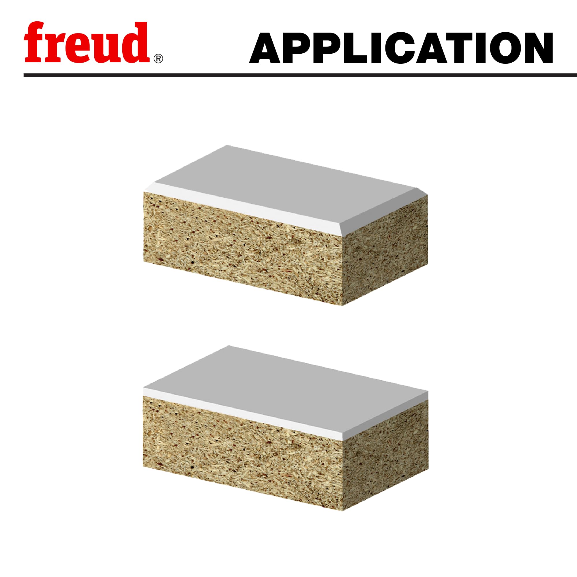 Freud 41 – 102 15-degree 2-flute Bevel Trim router bit with 1/10,2 cm Shank, 41-402