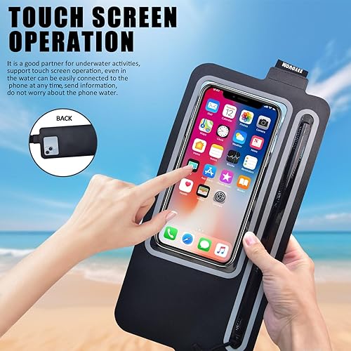 Miniatura 4 de Bolsas secas para teléfono, 01-negro transparente, Moda Moderna Clásico Retro