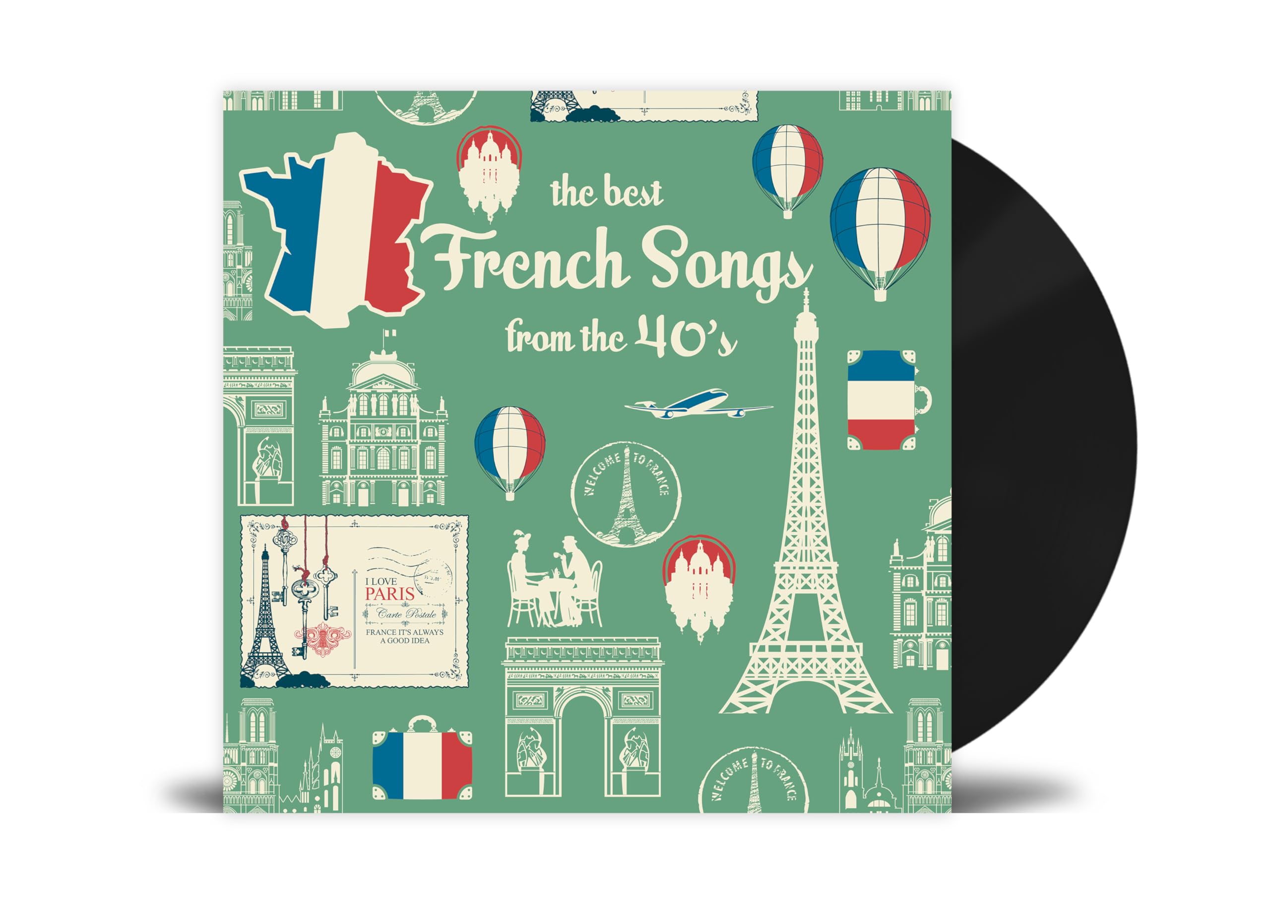 The best French Songs from the 40's Vinile - Édith Piaf , Charles Trenet , Juliette Gréco