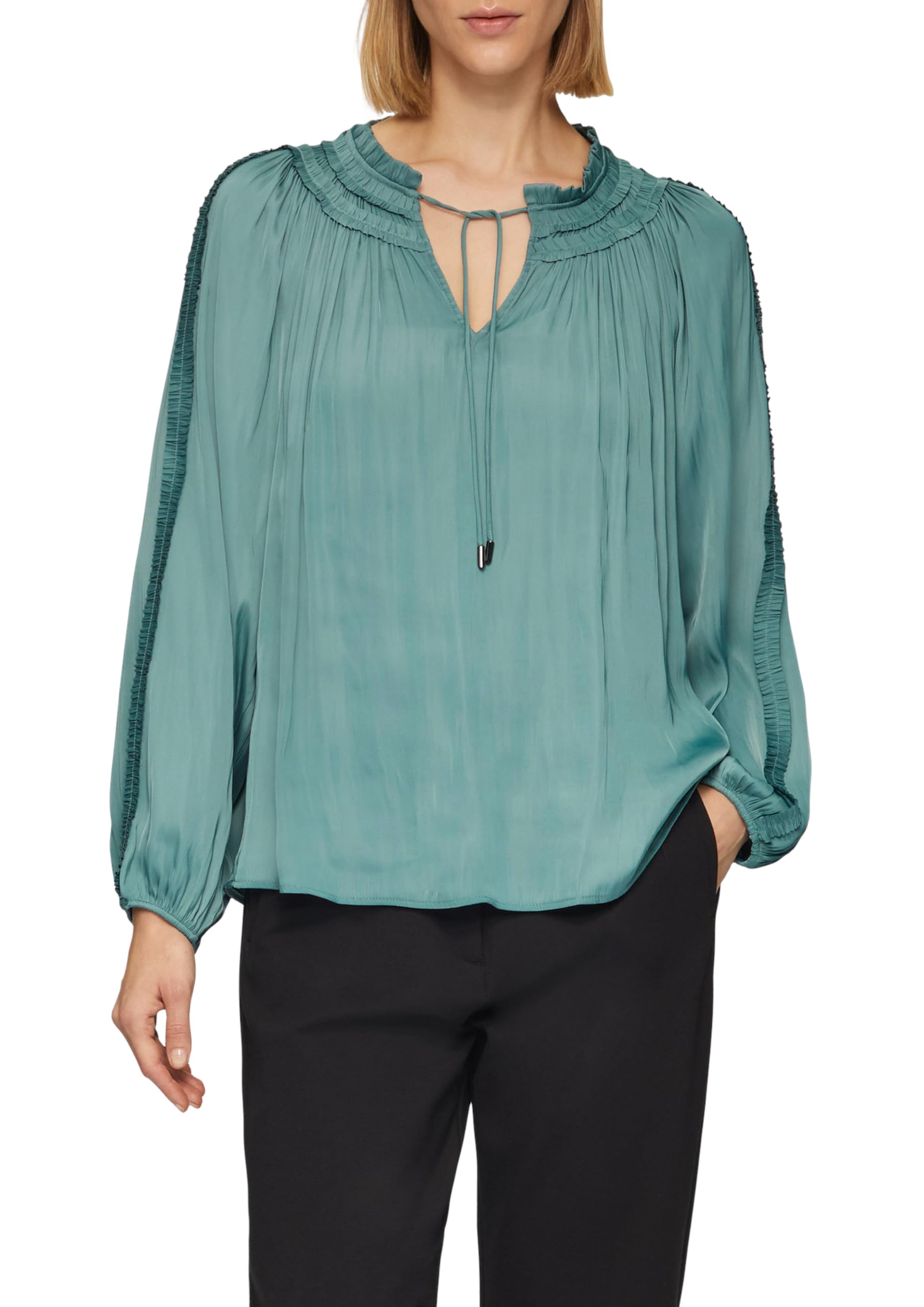 s.Oliver BLACK LABEL Tunic Blouse with Ruffle Detail, 6702, 16