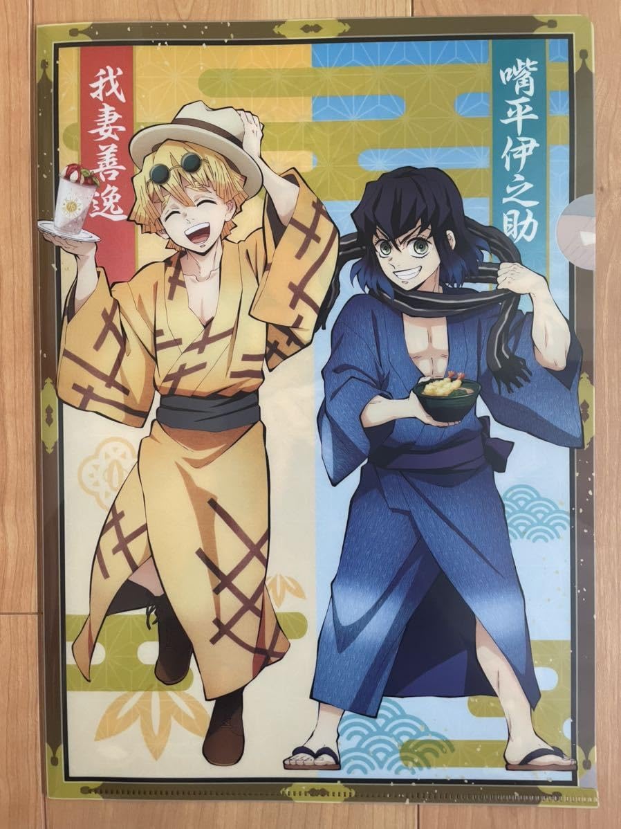 鬼滅の刃 フードコラボ クリアファイル セット 煉獄 宇髄 竈門 我妻 嘴