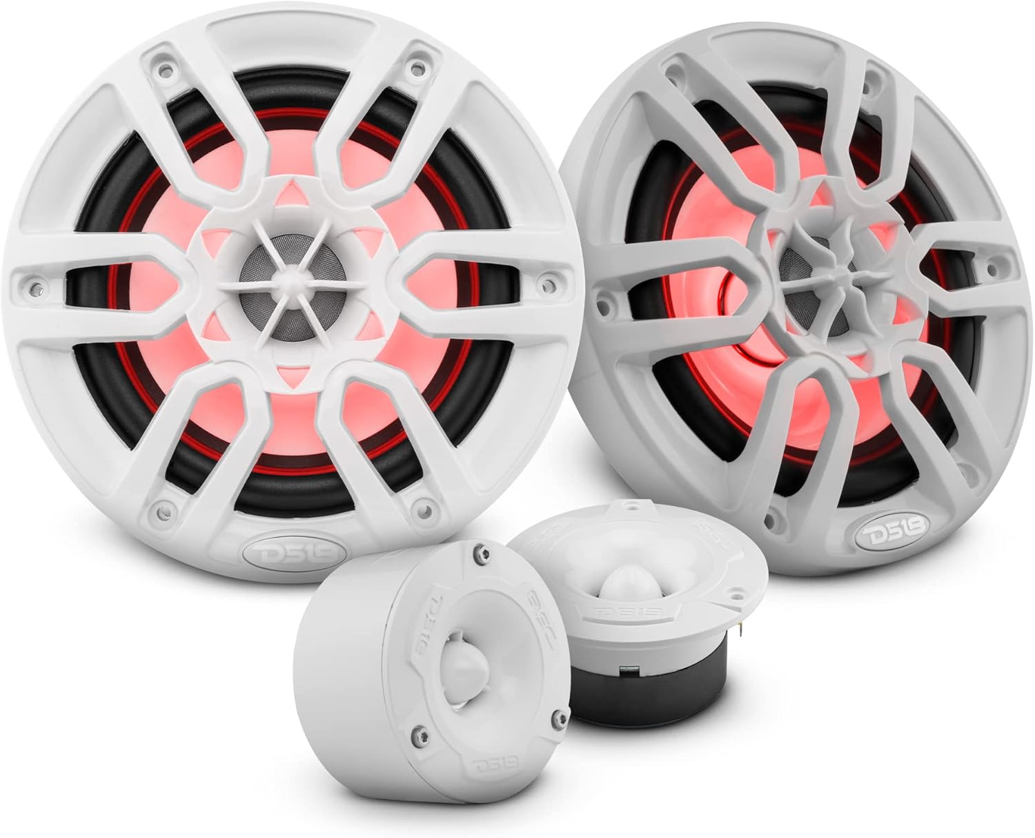 DS18 Marine Speakers and Tweeters Bundle 2X 6.5 Hydro