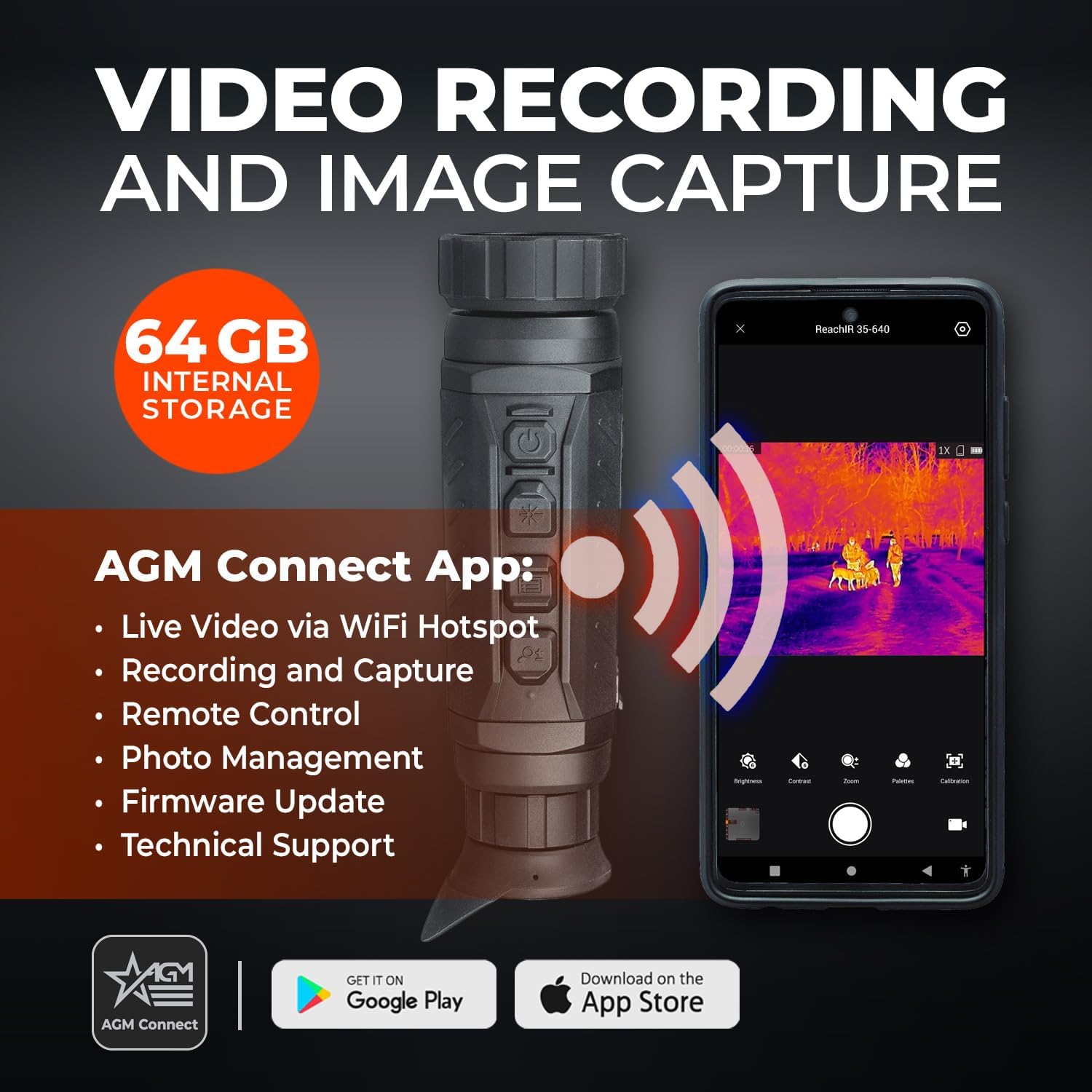 AGM Global Vision ReachIR LRF Thermal Imaging Monocular with 1000m Built-in Laser RangeFinder, 12 Micron Heat Vision IR monocular with LRF for Hunting - Image 7