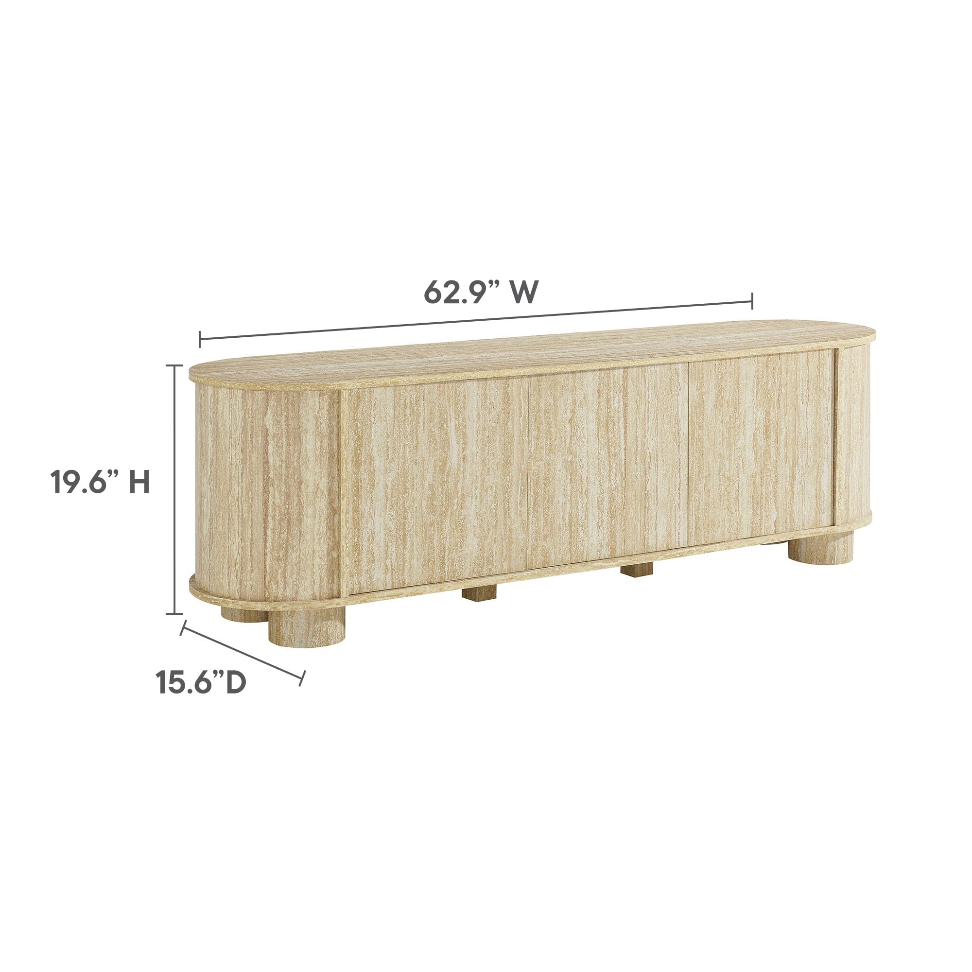 TVです。 Amazon.com: Modway Overture 63 Inch Oval TV Stand w/Storage in