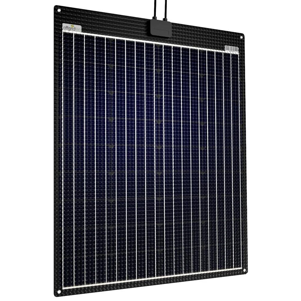Offgridtec ETFE-AL 100W V2 semi-flexibles 23V Solarpanel – Schwarz