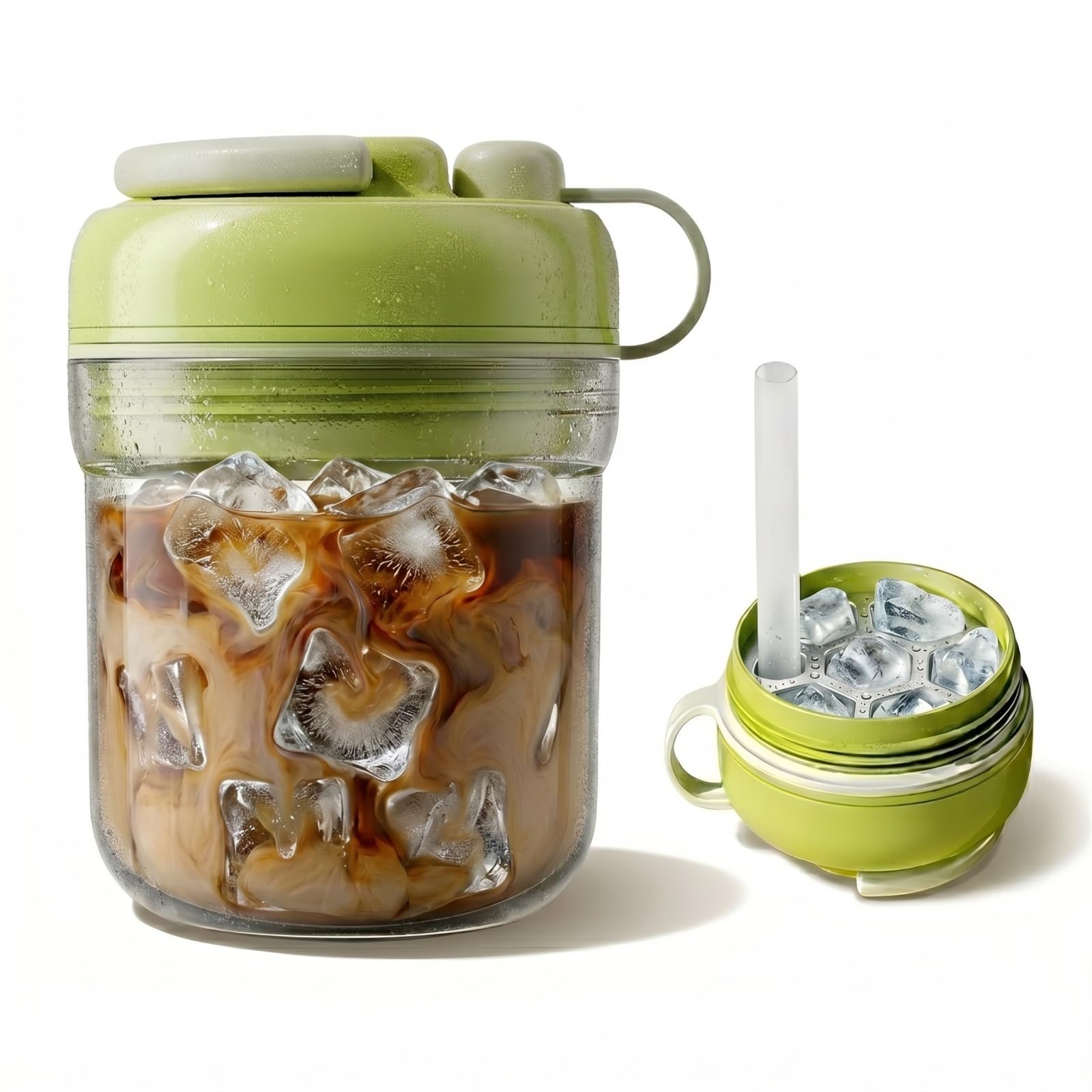 Photo 1 of 2-in-1 Ice Cube Bottle with Straw