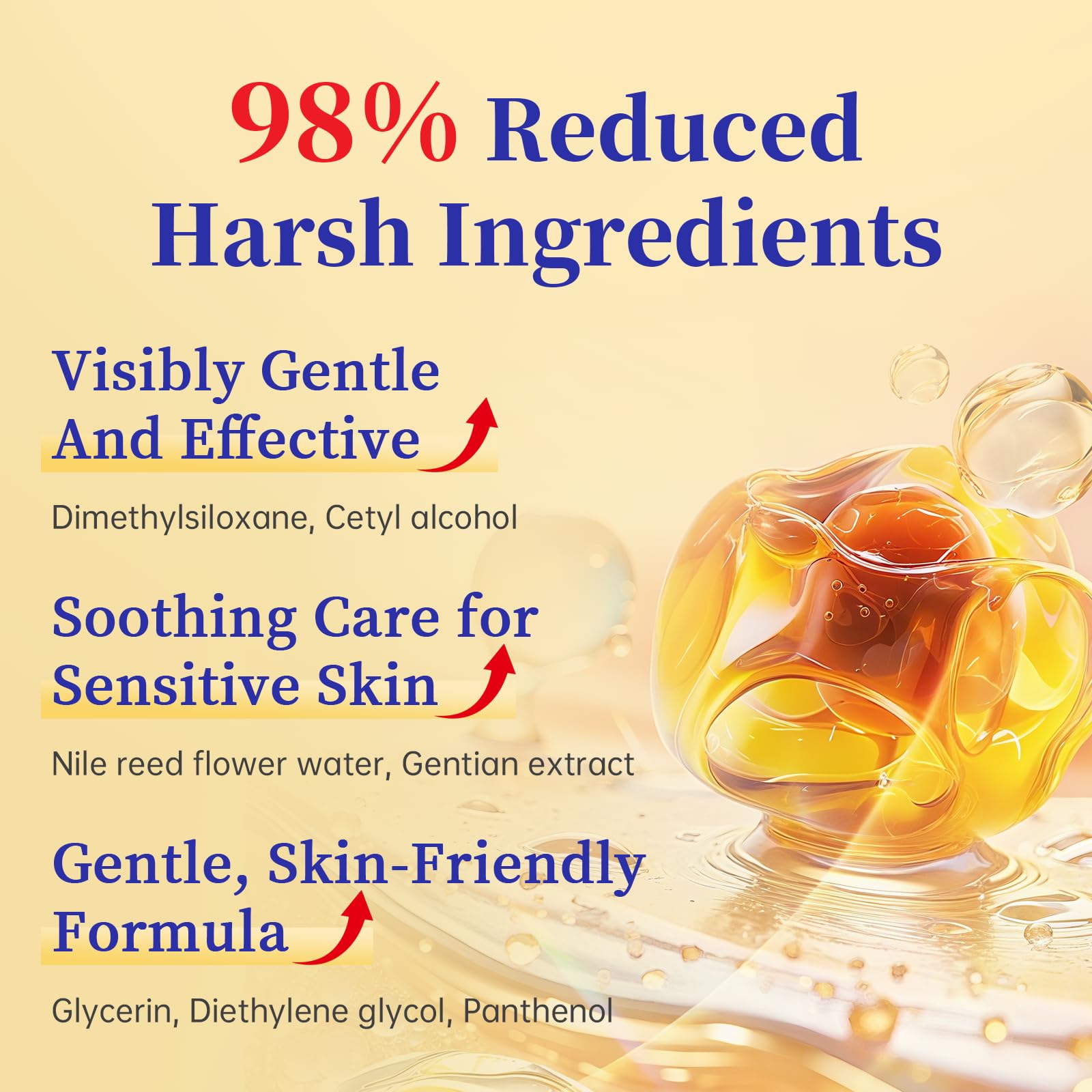 Facial Hair Removal Cream for Women with Soothing Cream, Sensitive Skin