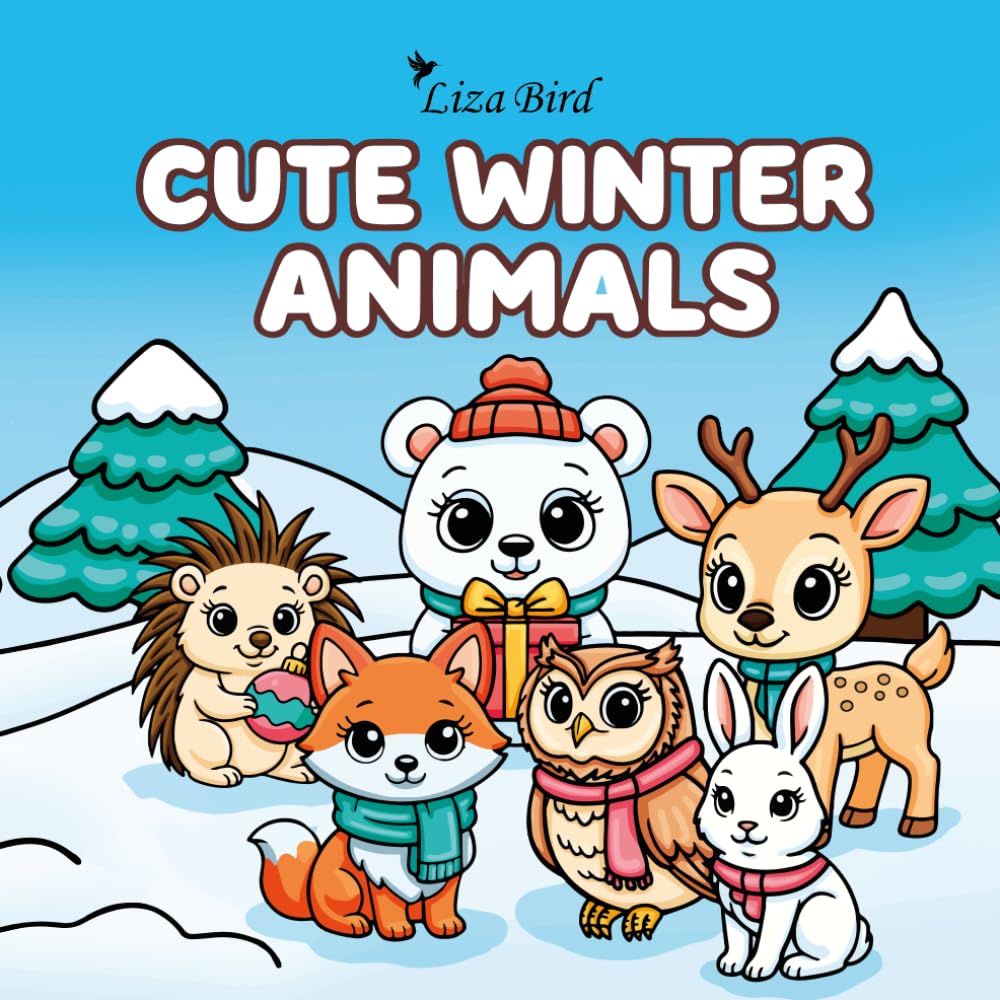 Cute Winter Animals: My First Coloring Book