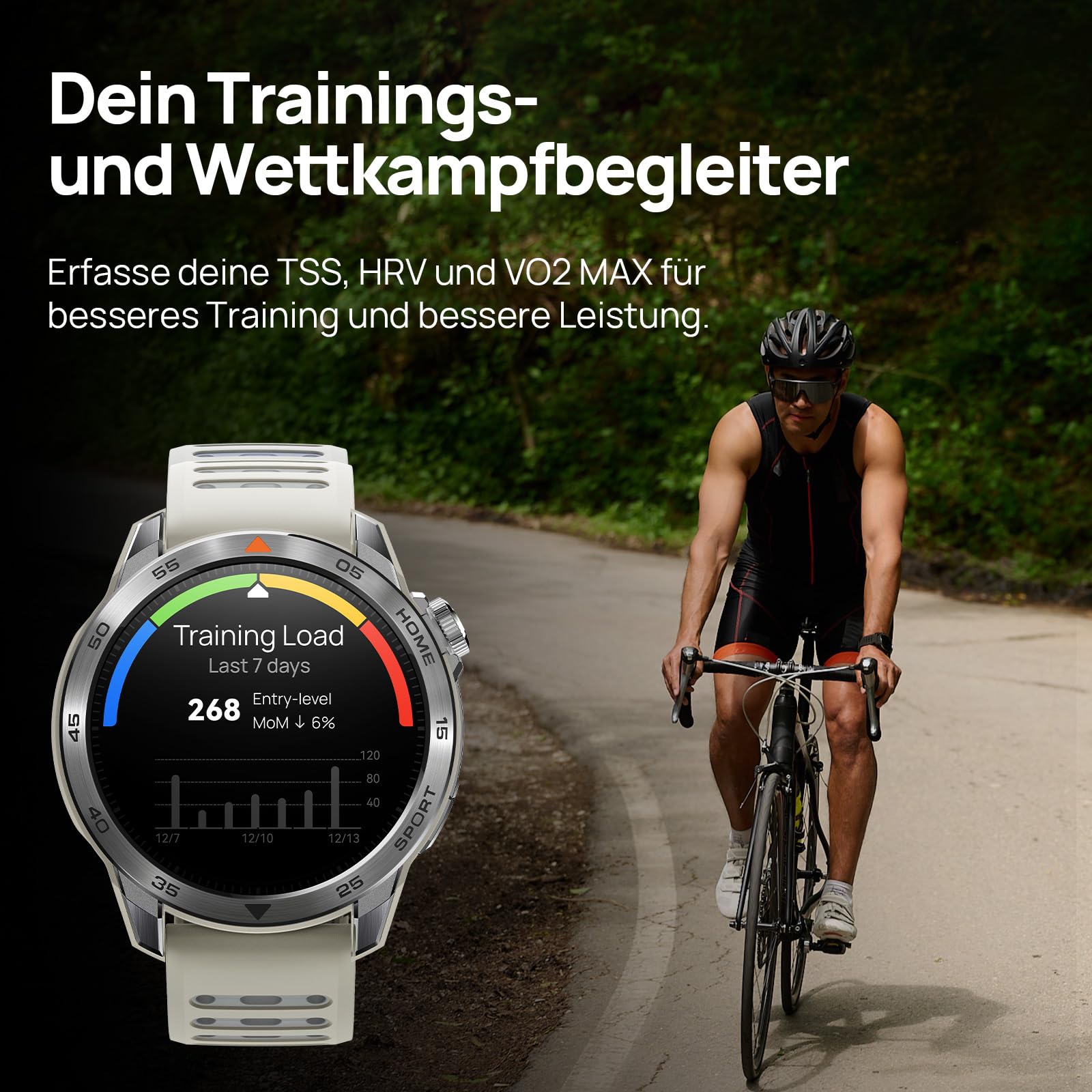 Mibro GS Pro2 Sportuhren für Herren - GPS Sportuhr mit 1,43" AMOLED, Dual-Frequency GPS Laufuhr, Trainingsfunktionen, Navigation, Laufen Tennis Schwimmen Radfahren Laufen Skifahren(Hellbeige)