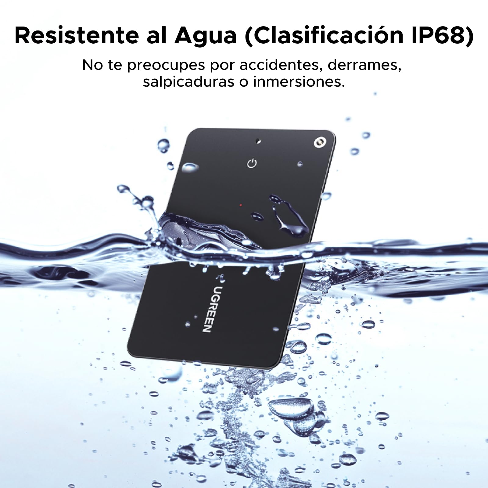 UGREEN FineTrack Slim S Smart Finder Tag Localizador Bluetooth Rastreador Sólo Samsung Ultra Delgado 1.7mm Resistente al Agua IP68 1 Año Compatible con SmartThings para Cartera Llave Equipaje Maleta