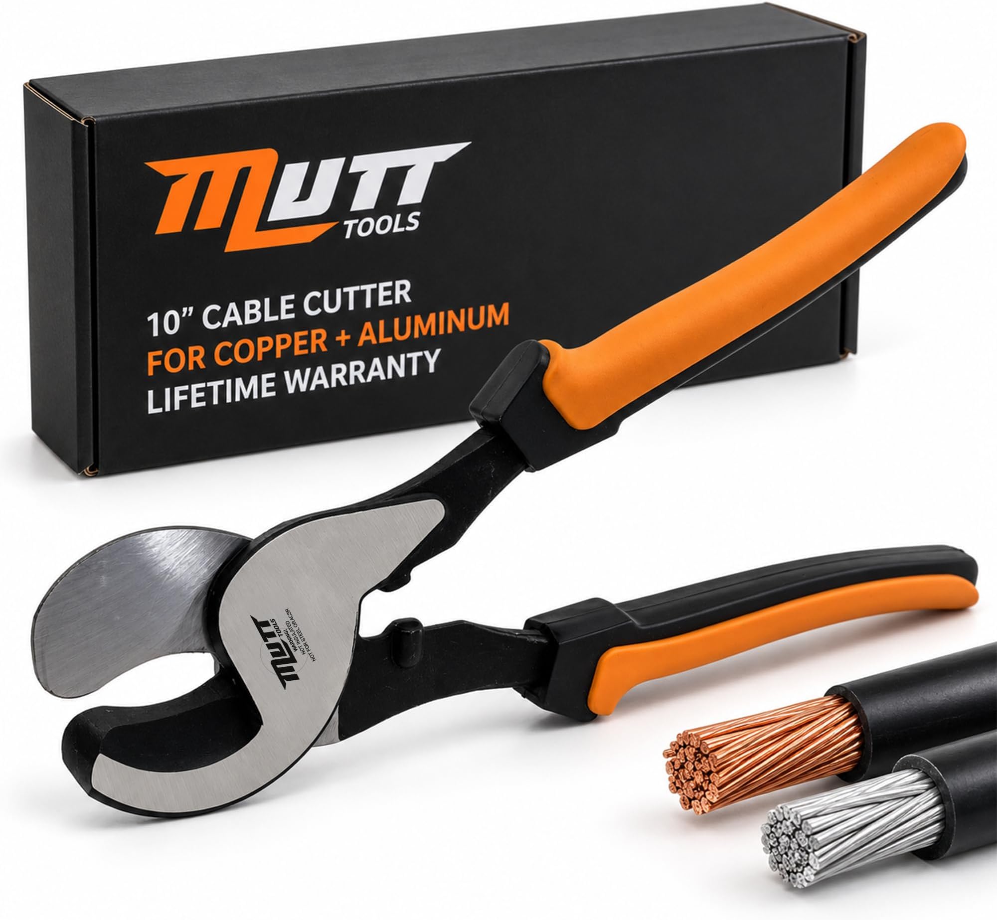 Mutt Tools 10 Inch Cable Cutters Heavy Duty Electrical Wire Cutter