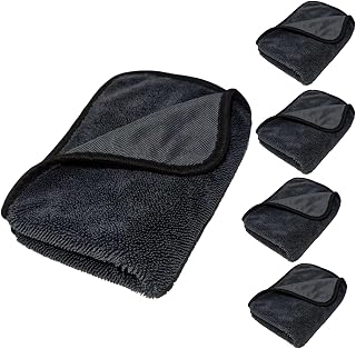 BOXIZ – Set mit 5 XXL Mikrofaser Küchentüchern, 40 x 60 cm – Saugfähiges Handtuch ohne Fusseln für K...