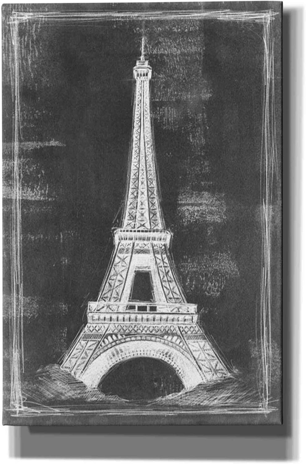 Epic Graffiti 'European Icon Blueprint I' by Ethan Harper Canvas Wall Art, 12"x18"