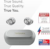 Technics EAH-AZ100E-S Auricolari Wireless con Cancellazione del Rumore, Bluetooth Multipoint, Voice Focus AI, Comode Cuffie In-Ear, Argento - 2