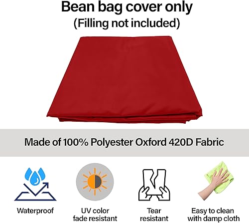 Miniatura 3 de Puf flotante para piscina, puf rojo, puf grande, puf gigante, puf de tamaño adulto, puf grande, puf grande para adultos, puf grande para adultos,