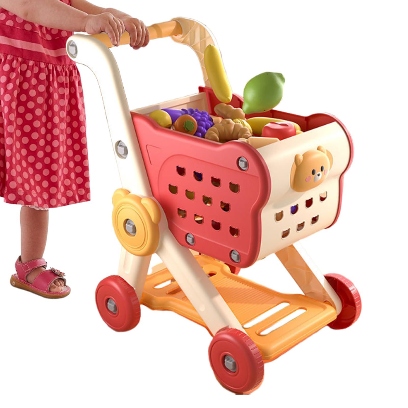 de compras para niños – de con ruedas, diseño realista de pretend Play | duradero y vegetariano para, Role Play Fun para interior, exterior, o juegos de supermercado