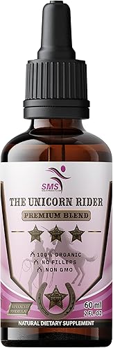 Miniatura 6 de The Unicorn Rider Drops, aumenta el deseo con Tongkat Ali, Tribulus, ginseng negro y fenogreco, tintura vegetariana, orgánica, promueve el