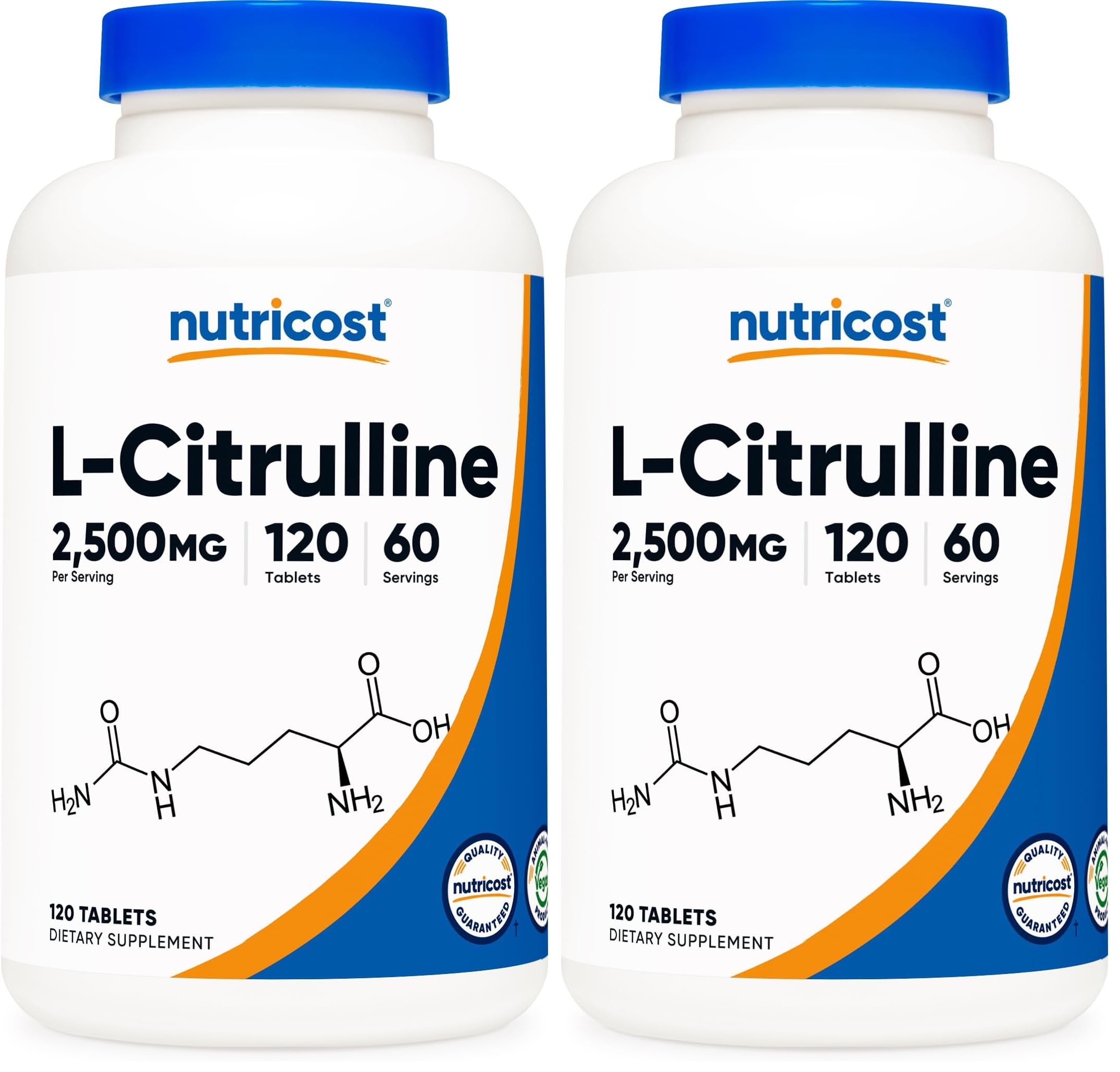 Nutricost L-Citrulline (2500mg) 60 Servings, 120 Tablets — Amazon image 6
