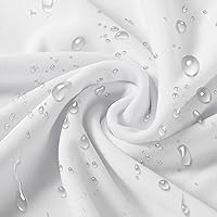 Vista 2 de SUPERO Funda impermeable de elastano para silla, 25 unidades, fundas elásticas para sillas de comedor, fundas de poliéster para sillas de Blanco