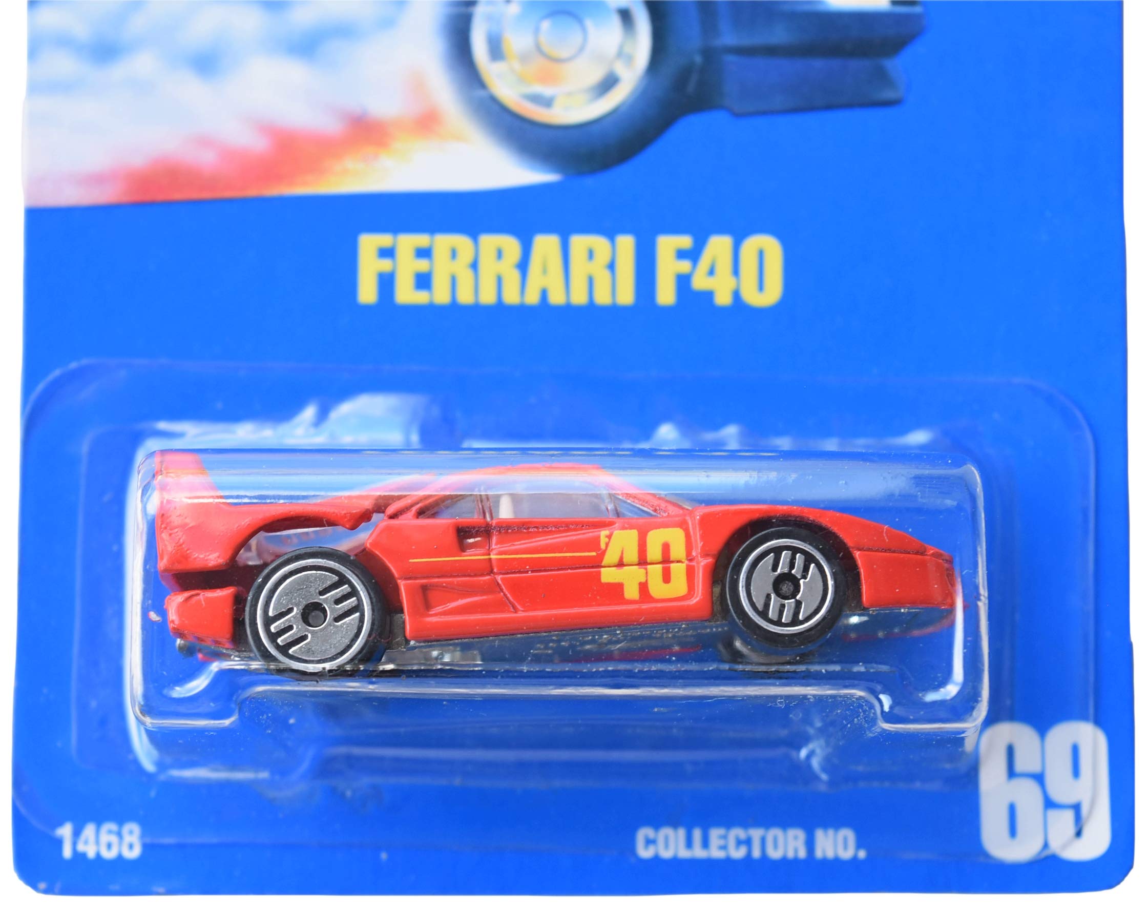 Amazon.com: Hot Wheels Ferrari F40 #69 All Blue Card, red
