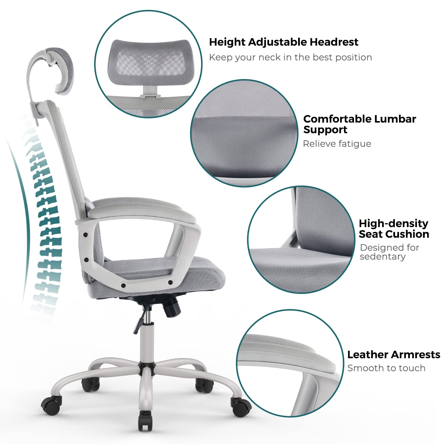 Ergonomic Chairs Smugdesk Tall Office Chair Smugdesk Office Chair