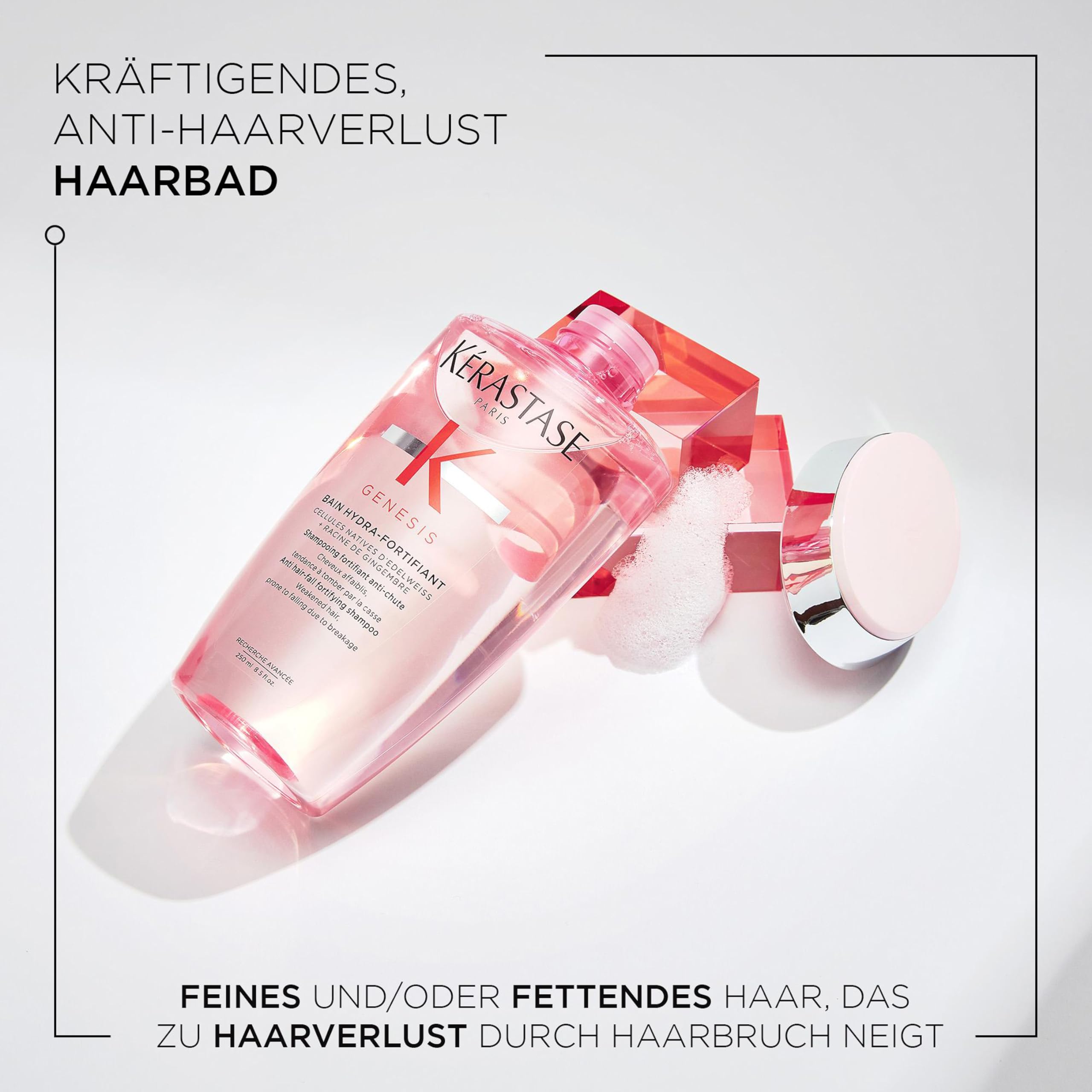 Kérastase Pflegeset mit Shampoo und Anti-Haarausfall Serum für feines und brüchiges Haar, Haarbad gegen Haarverlust und Haarbruch, Bain Hydra-Fortifiant & Sérum Anti-Chute Fortifiant, Genesis