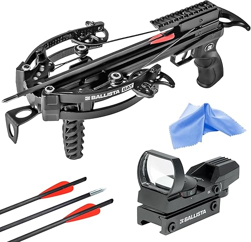 Miniatura 10 de BALLISTA BAT Compound Mini Crossbow - Small Crossbow for Hunting, Fishing and Target - 300 FPS, 130 Lbs, 2.46 lbs