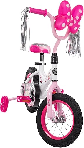 Miniatura 5 de Huffy Disney Girls' Bikes, 1216 Inch Sizes, Ages 3+ Years Old, Disney Princess, Minnie Mouse, Frozen Bicycles, Characters, Removable Training