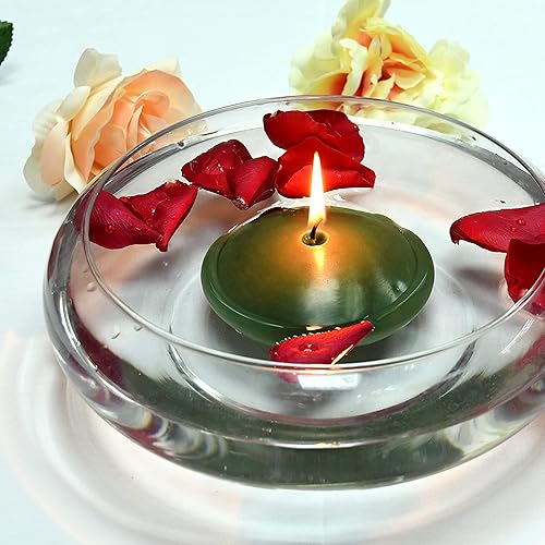 Miniatura 3 de CFZ-088_8 Velas flotantes verde cazador de 4 pulgadas, 4 pulgadas, 24 unidades