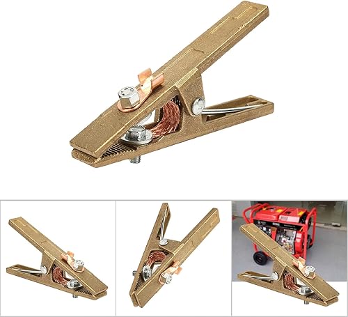 Miniatura 4 de Fafeicy Abrazadera de tierra de la soldadura de tierra de la forma de latón para la máquina de soldar (300A)