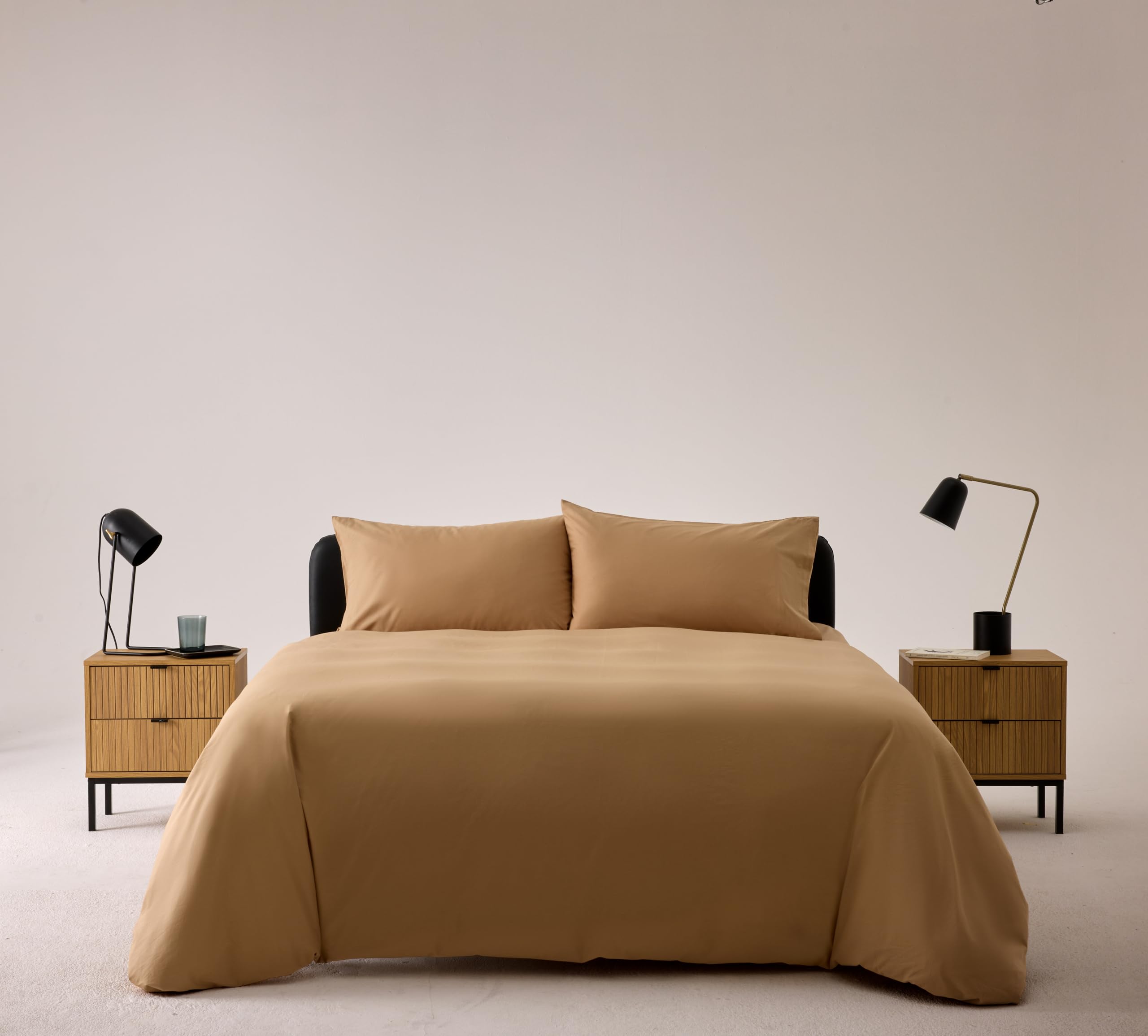 Bassetti Completo Copripiumino Matrimoniale, Corda, 100% Cotone, 250X200 cm, Set Copripiumino, Parure, Lavabile In Lavatrice, Sacco Copripiumino, Lenzuolo Sotto Con Angoli, 2 Federe