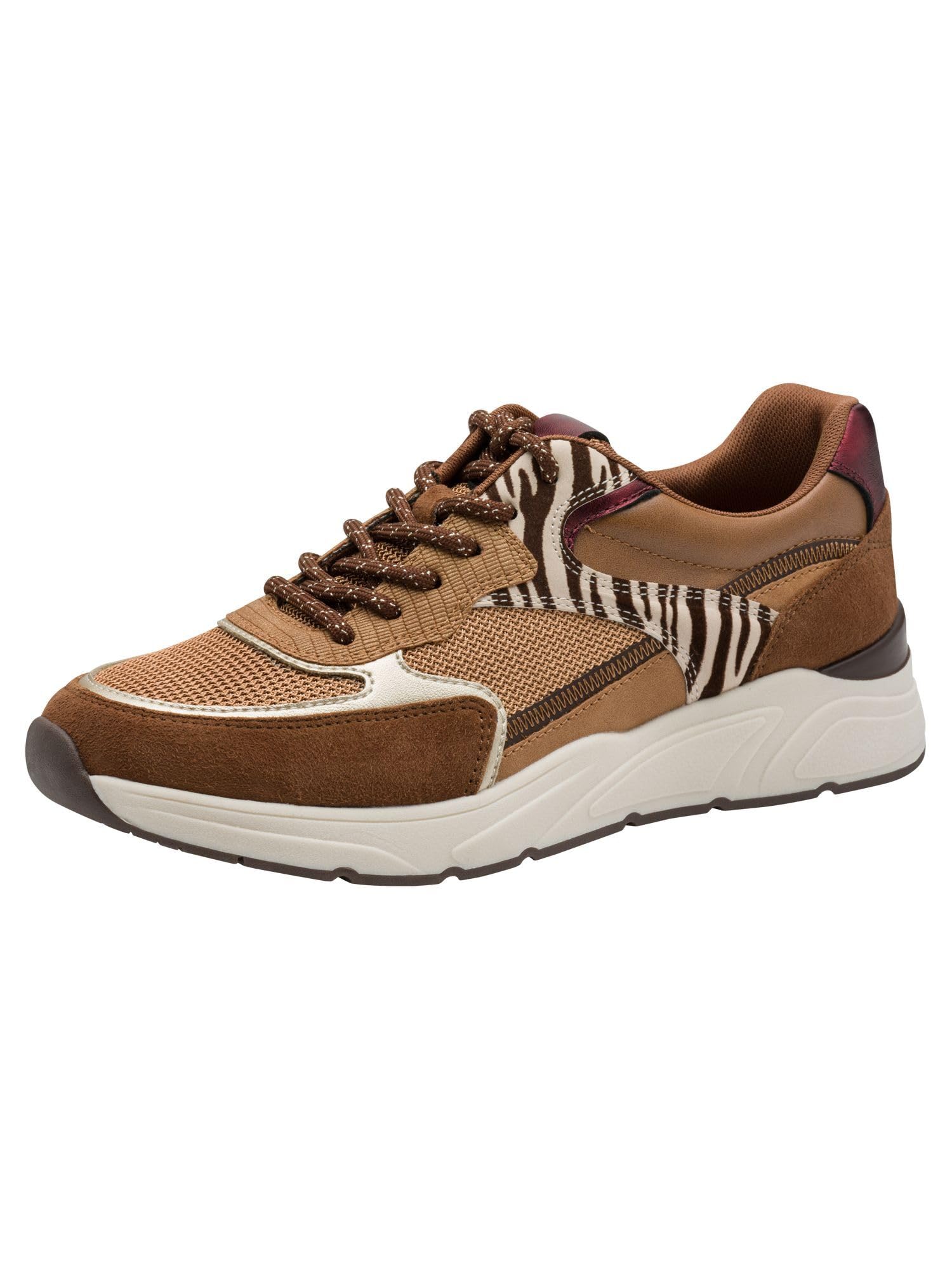Tamaris Lace-Up Women's Sporty, Zebra Comb, 6.5 UK