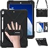 BRAECN Case for iPad Air 3rd Generation 2019 / iPad Pro 10.5 inch 2017, Rugged Heavy Duty Shockproof Cover with Pencil Holder, 360 Rotating Kickstand & Adjustable Hand Strap & Shoulder Strap for Kids