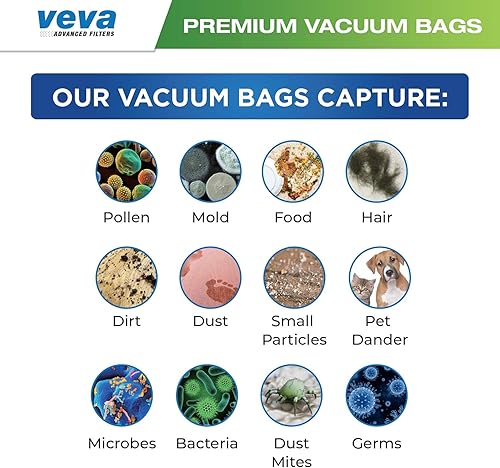 Miniatura 5 de Paquete de 30 bolsas de vacío estilo 7 para aspiradora vertical Bissell, bolsas de vacío SuperVac de primera calidad Parte # 32120
