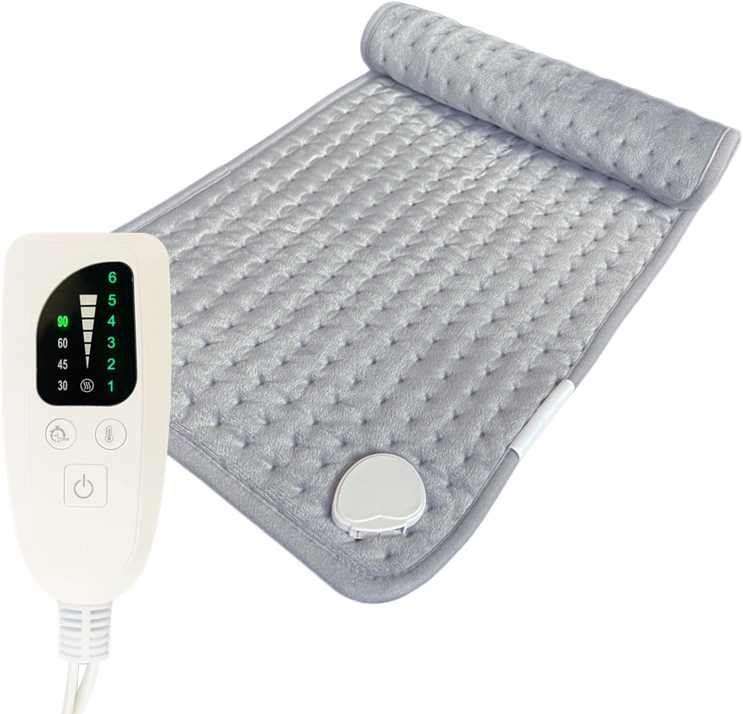 Heating Pad for Back Pain Relief & Period Cramps 6 Heat Settings Electric Heating Pads Machine Washable Hot Pad for Neck Shoulder Gift for Women Mom (Multicolor 05, Small)