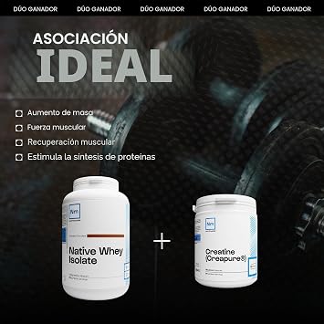 100% Pure Native Whey Isolate | Extra Protein Powder (90%) • French Milk • Muscle Building • Bodybuilding | Nutrimuscle | Natural Vanilla Aroma - 1.5 kg