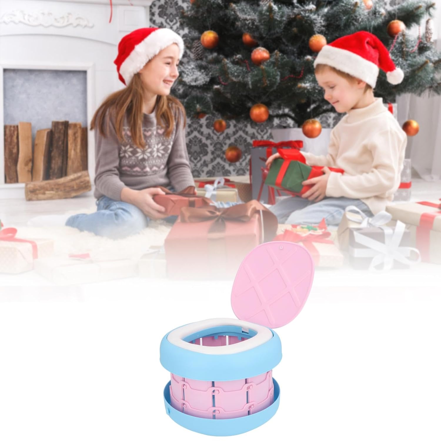 Kids Portable Potty, Portable Potty Seat for Toddler Travel, Plastic with Storage Bag Travel Potty Seat for Toddler Portable Toilet for Kids for Outdoor