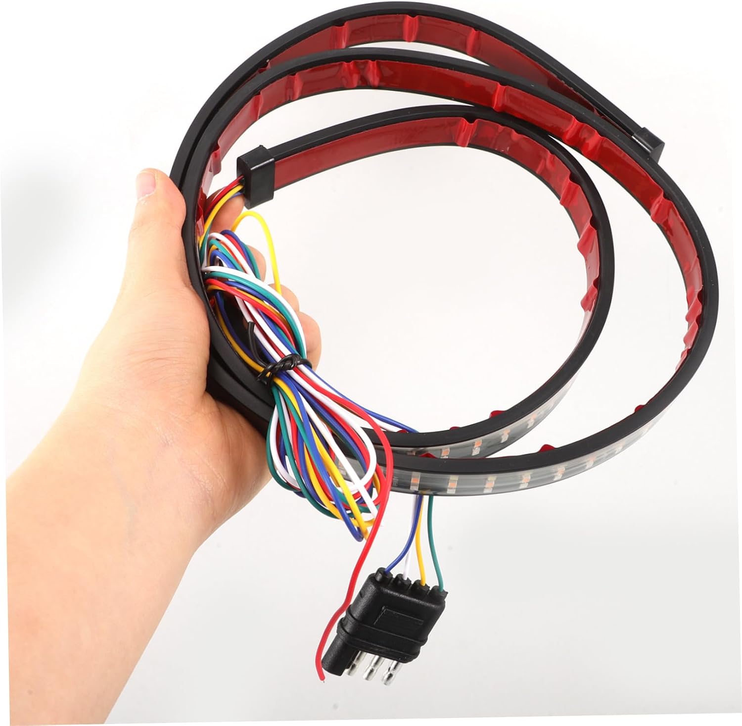 Led Tail Light Strip for Pickup Trucks Triple Row Tricolor Design Enhanced Visibility and Safety Brake and Turn Signal Light for Vehicles