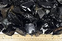 Vista 3 de Fantasia Materiales: 1 libra de piedras en bruto de obsidiana surtidas de México - Vidrio de volcán natural crudo