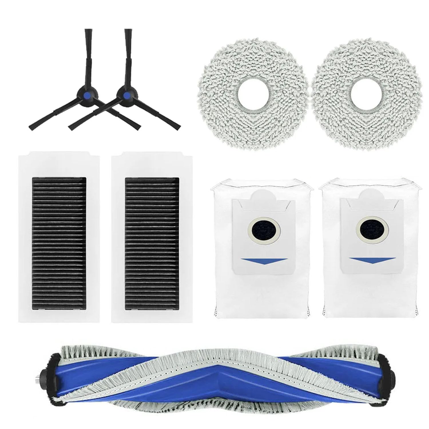 Set 15 Ricambi Per Roomba Essential - Spazzole Laterali, Filtri E Rulli PrincipalI