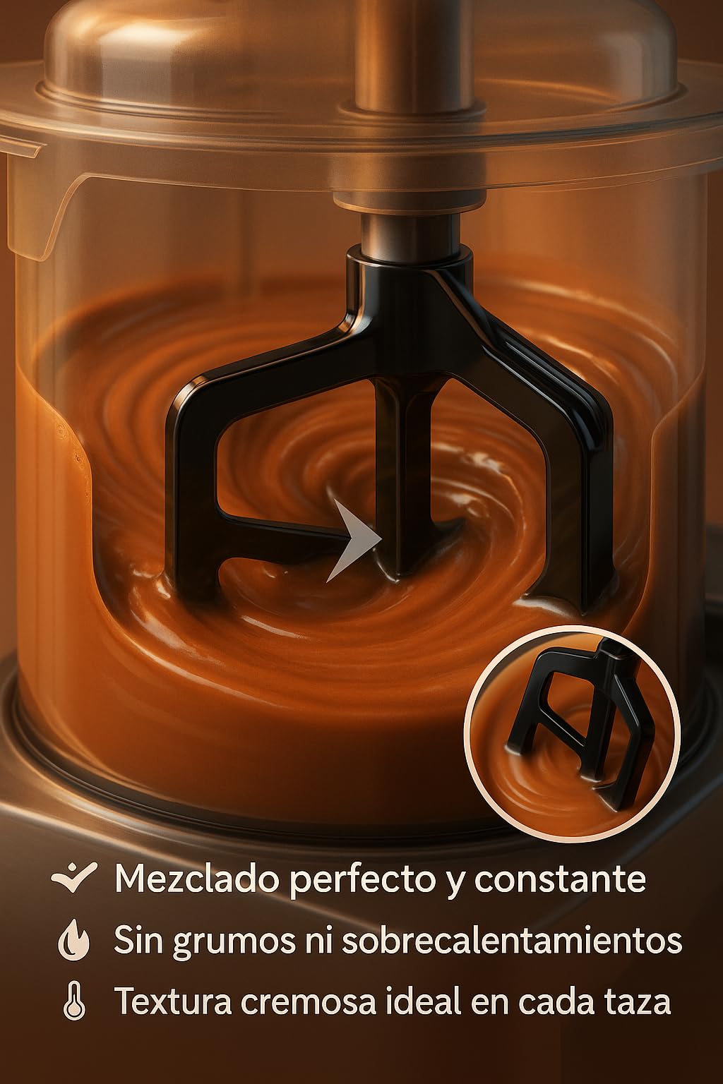 Agitador Chocolatera CH105 Sencotel - ZHCM015L002